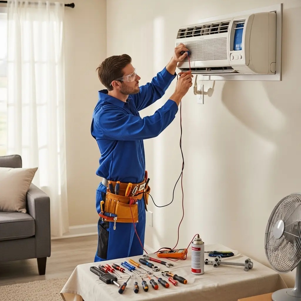 Kızılcahamam Smeg Smeg klima gaz dolumu ve bakım – Enerji verimliliği artırıldı. - Teknik servis örneği